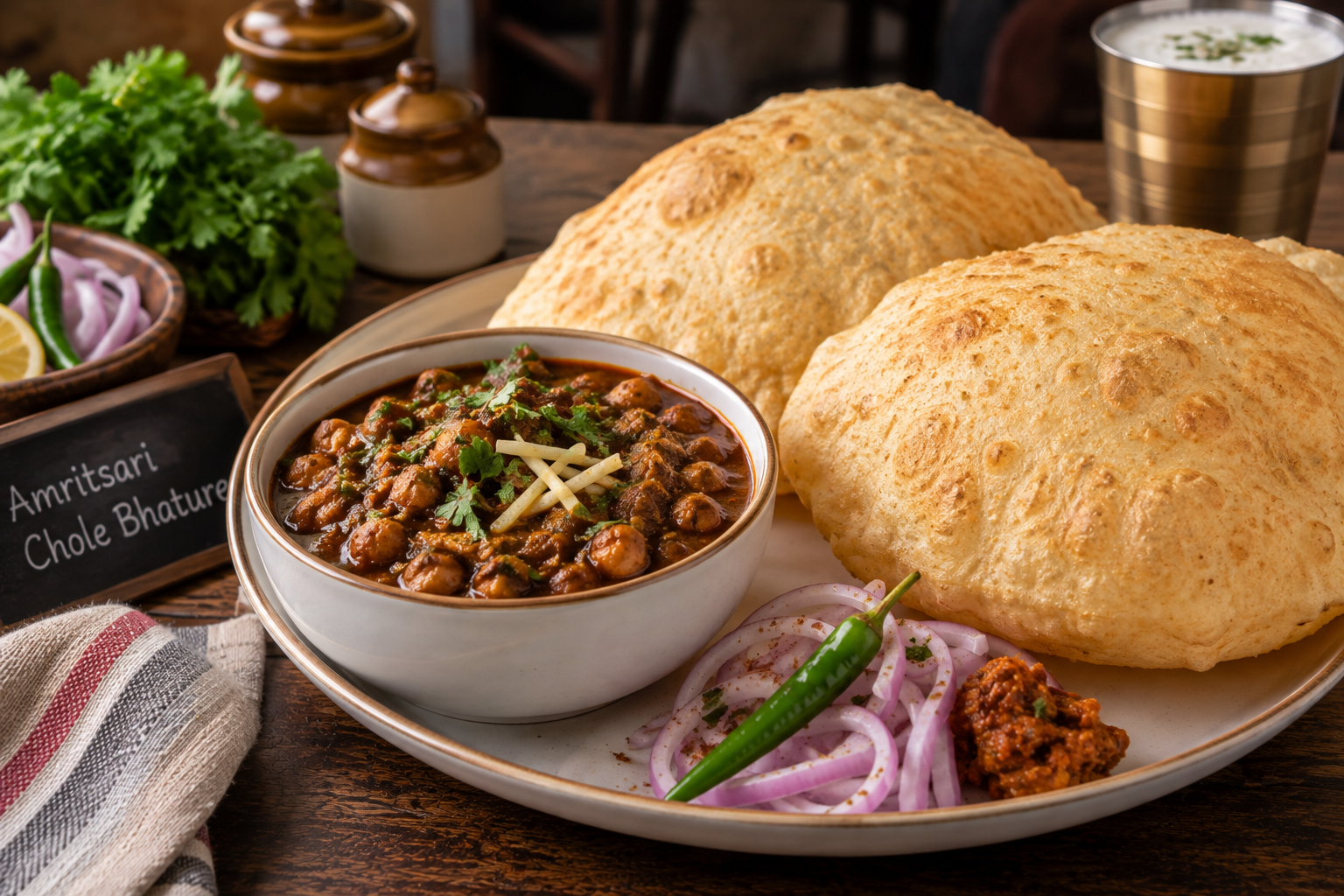 Amritsari Chole Bhature
